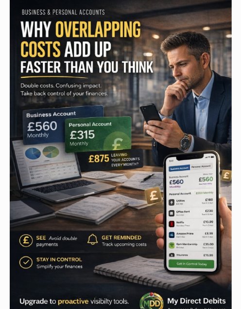 MDD — Awareness before it happens. Track business and personal accounts in one place.